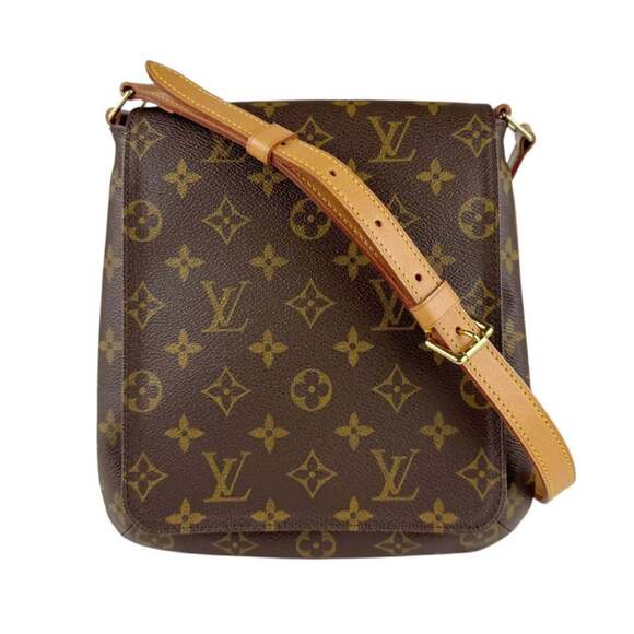 LOUIS VUITTON Brown Monogram Canvas Shoulder Bag